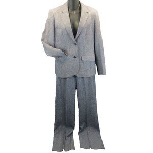 Vtg Pendleton 100% Wool Lined Pant Suit Jacket & Slacks Size 8-10